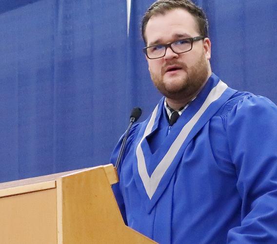 Kevin Skrepnek, who graduated from JIBC with a Certificate in Emergency Management, spoke at convocation on behalf of all the graduating students.